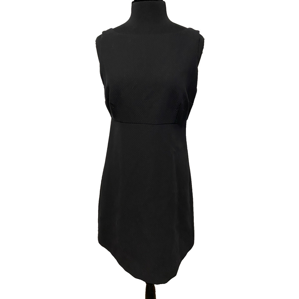 Steven Stolman Black Whimsigoth Dress Size 10 Sleeveless Sheath Office Witchy